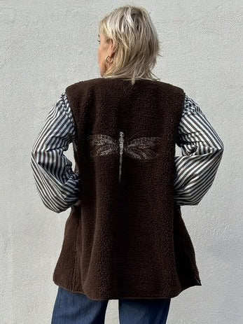 Gaspar 2510336 Duffy LONG waistcoat brown