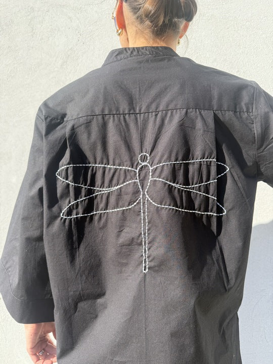 Gaspar 2601346 Mumbai blouse poplin black