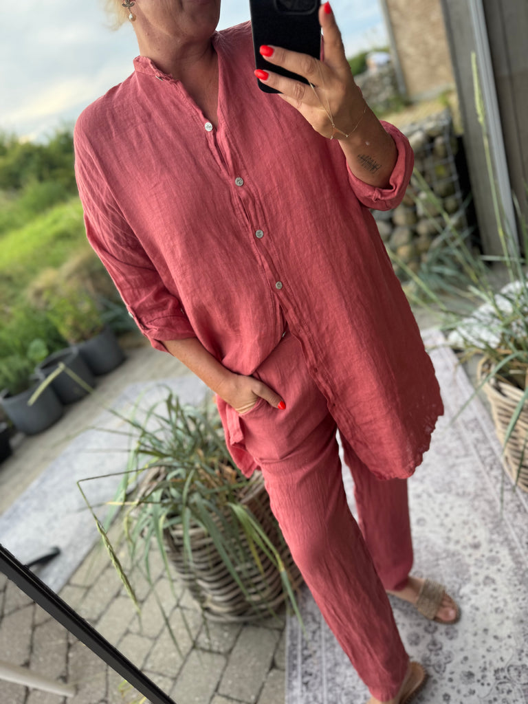 Boho Love Adel skjorte hør peber