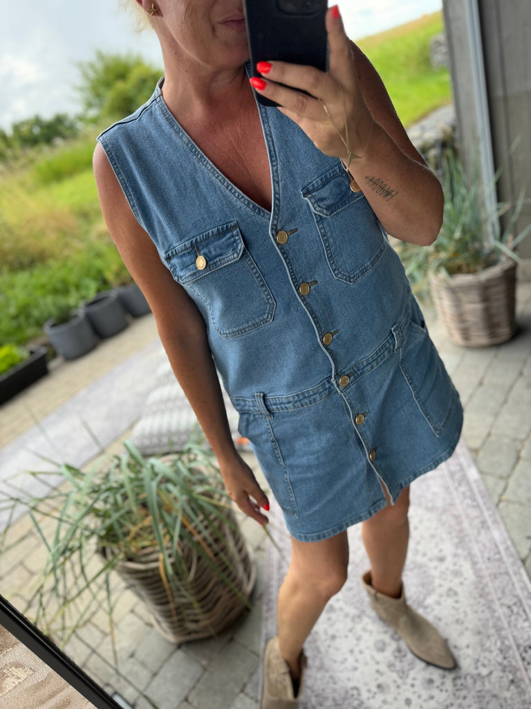 Sofie Schnoor S252186 Albertine dress denim