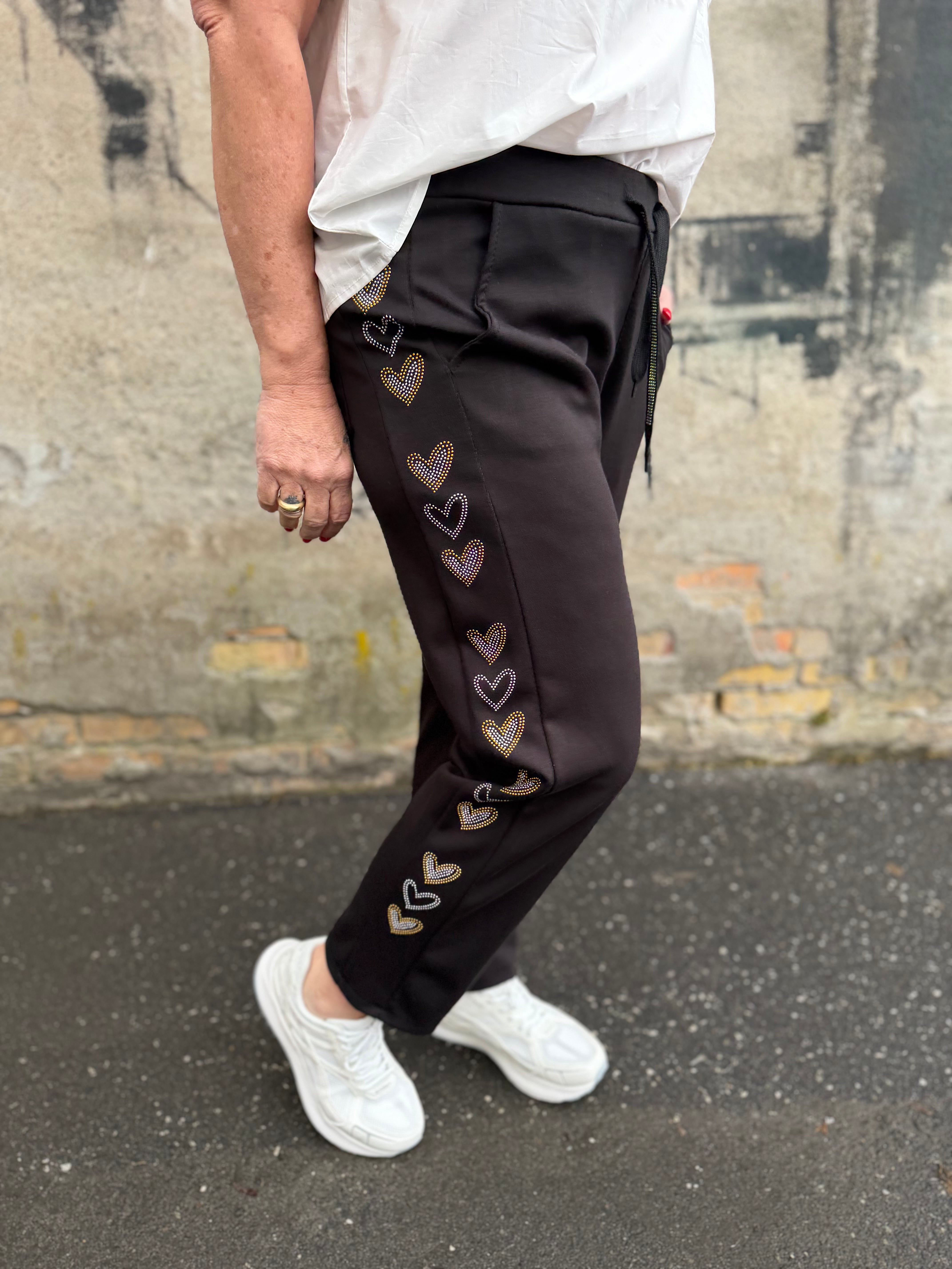 By Engbork heart pants black