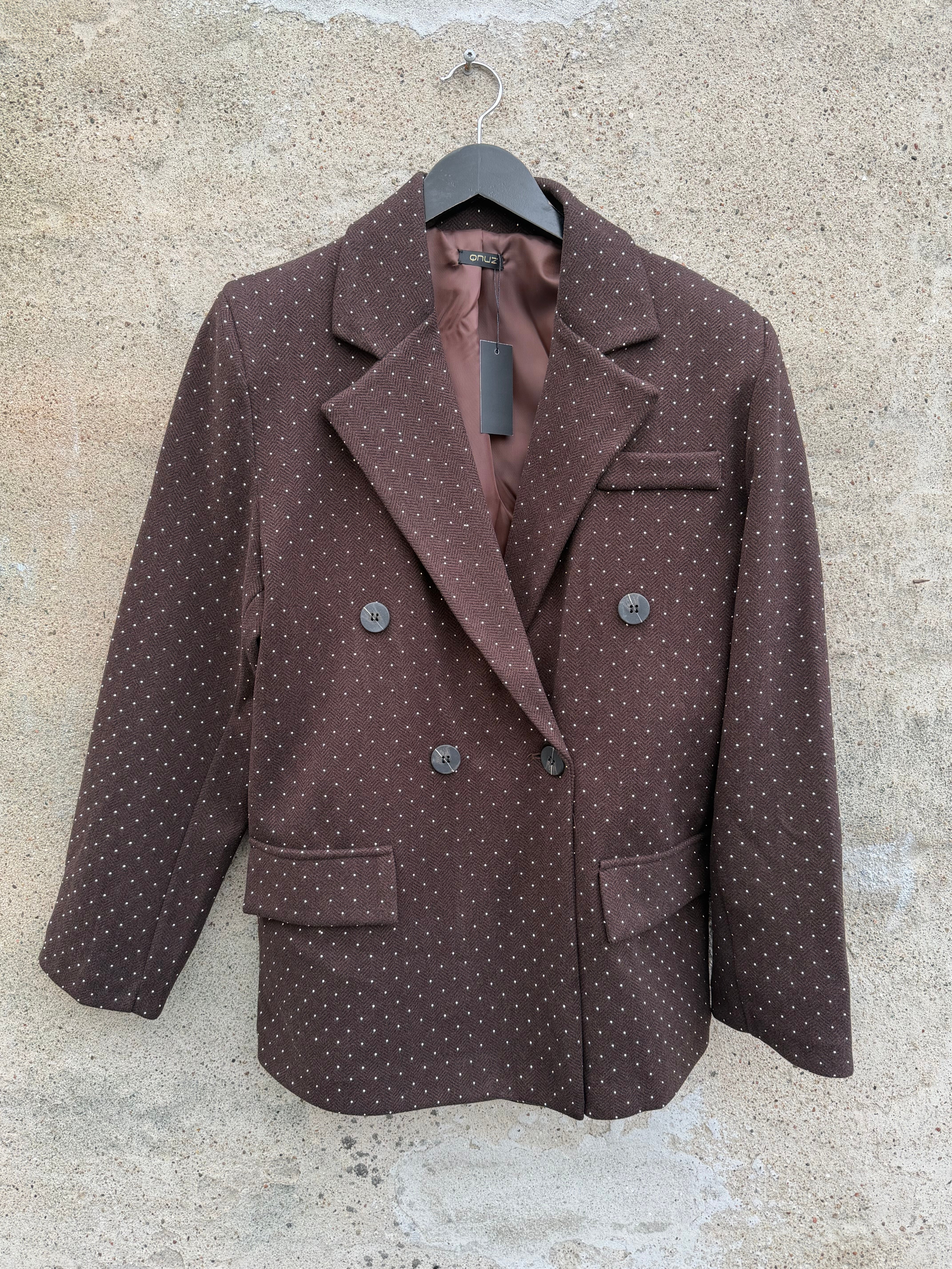 Qnuz 9232 blazer bling choco