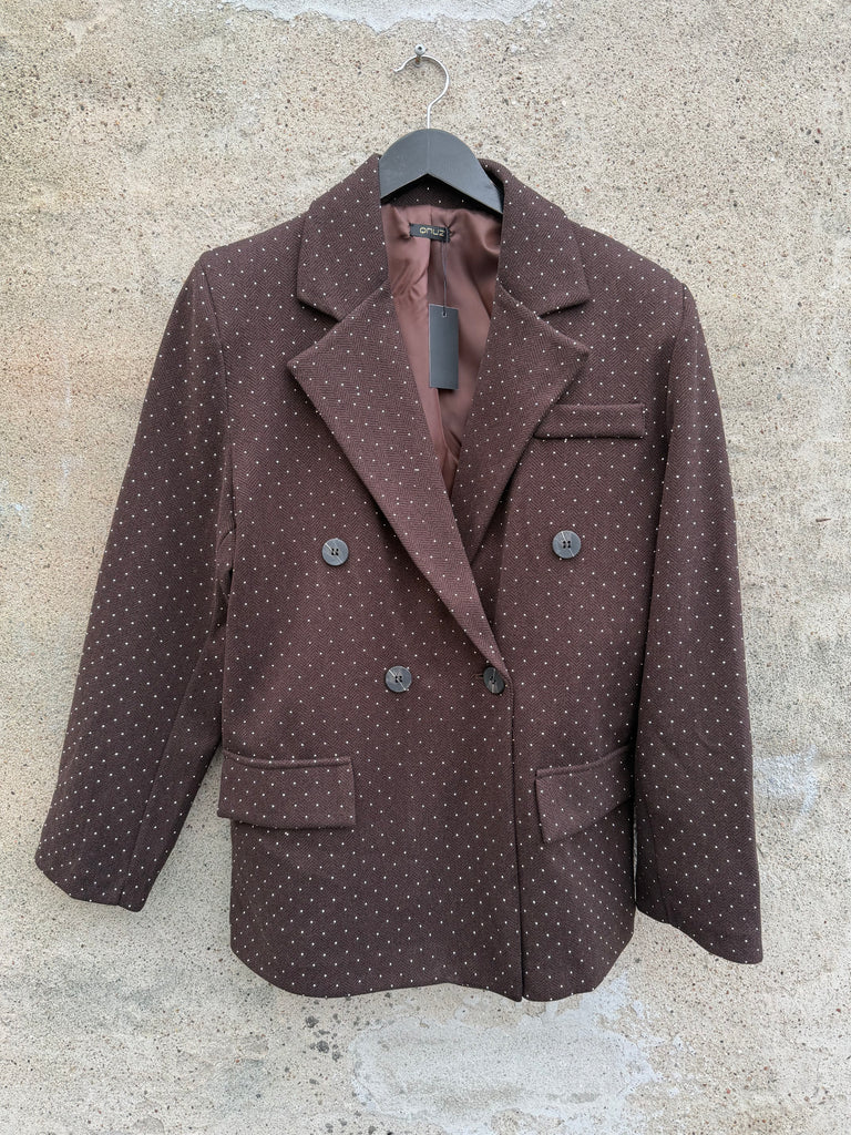 Qnuz 9232 blazer bling choco