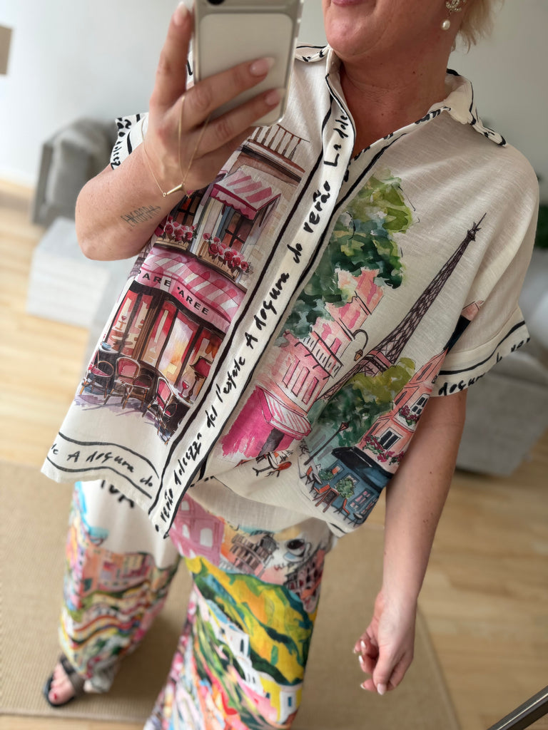 Magic shirt print cream