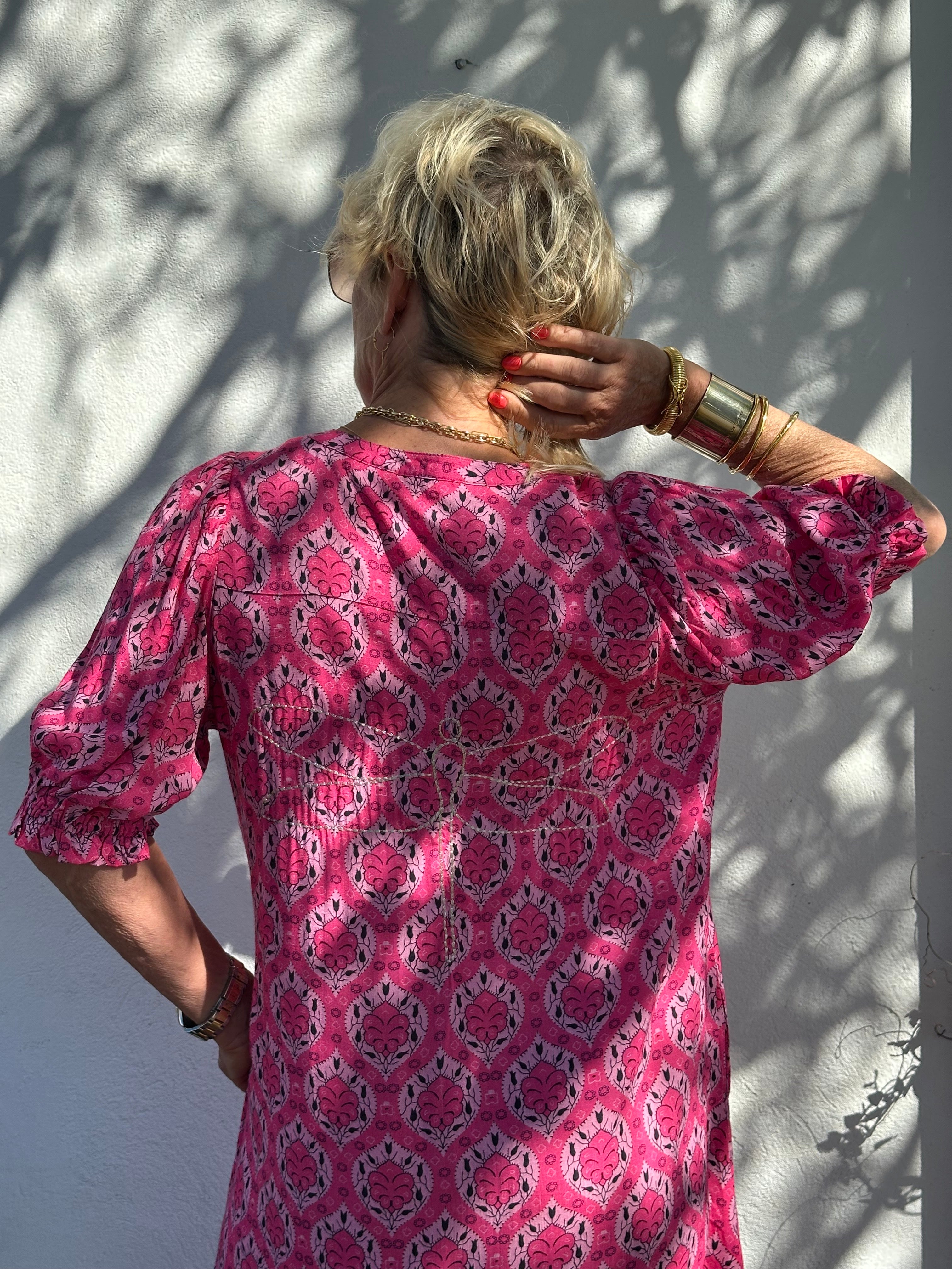 Gaspar 2601728 Tunø dress print pink