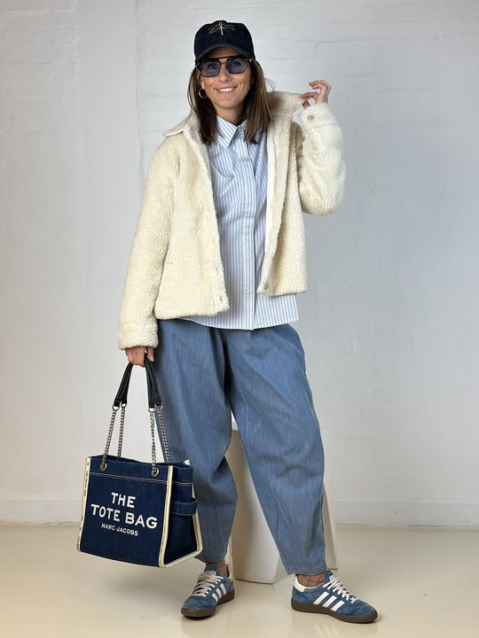 Gaspar 2510505 Harlem duffy jacket off white