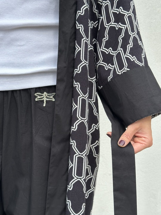 Gaspar 2601501 Yolo kimono black