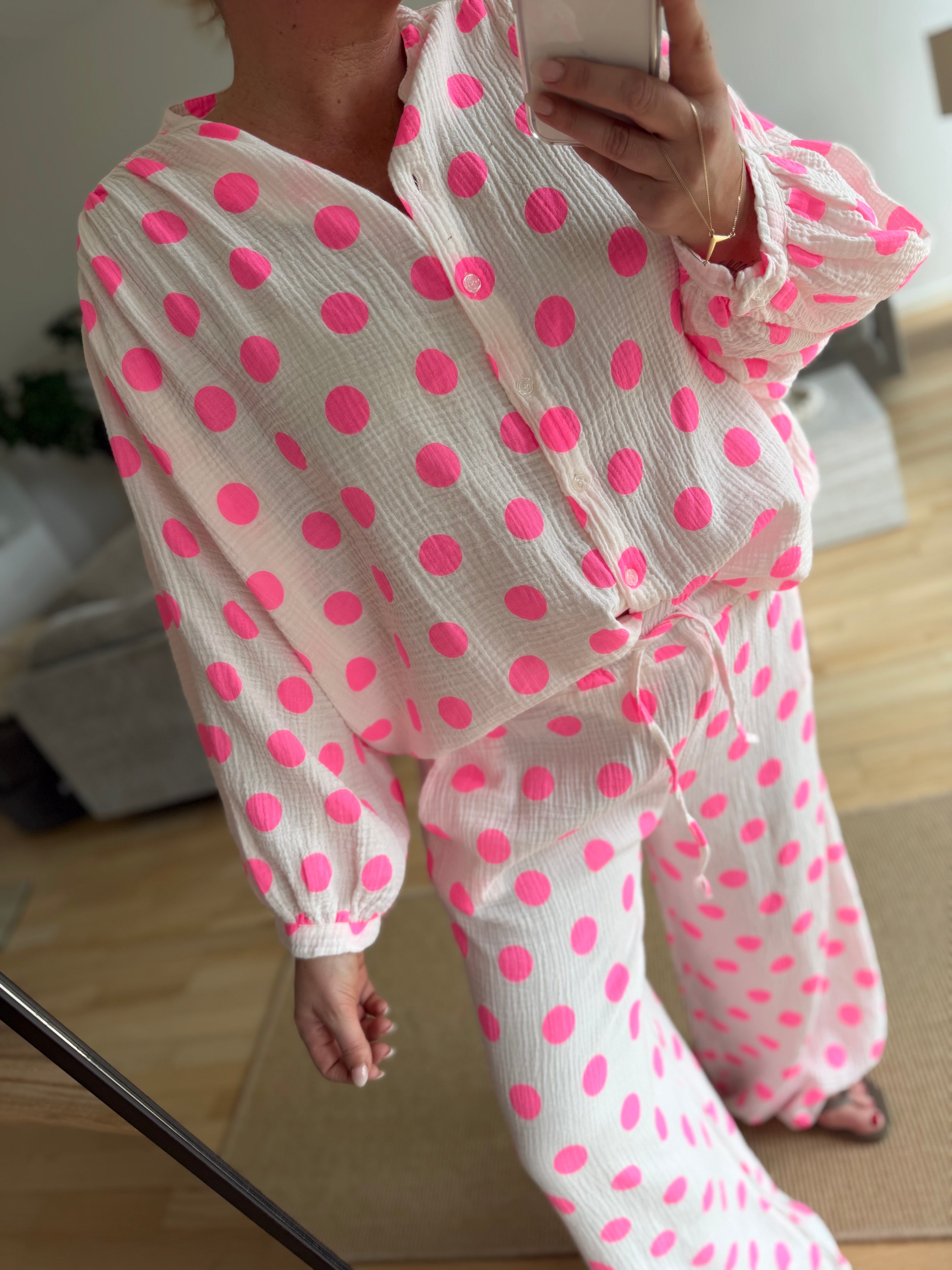 Boho Love B1358 Bomb pants dot pink