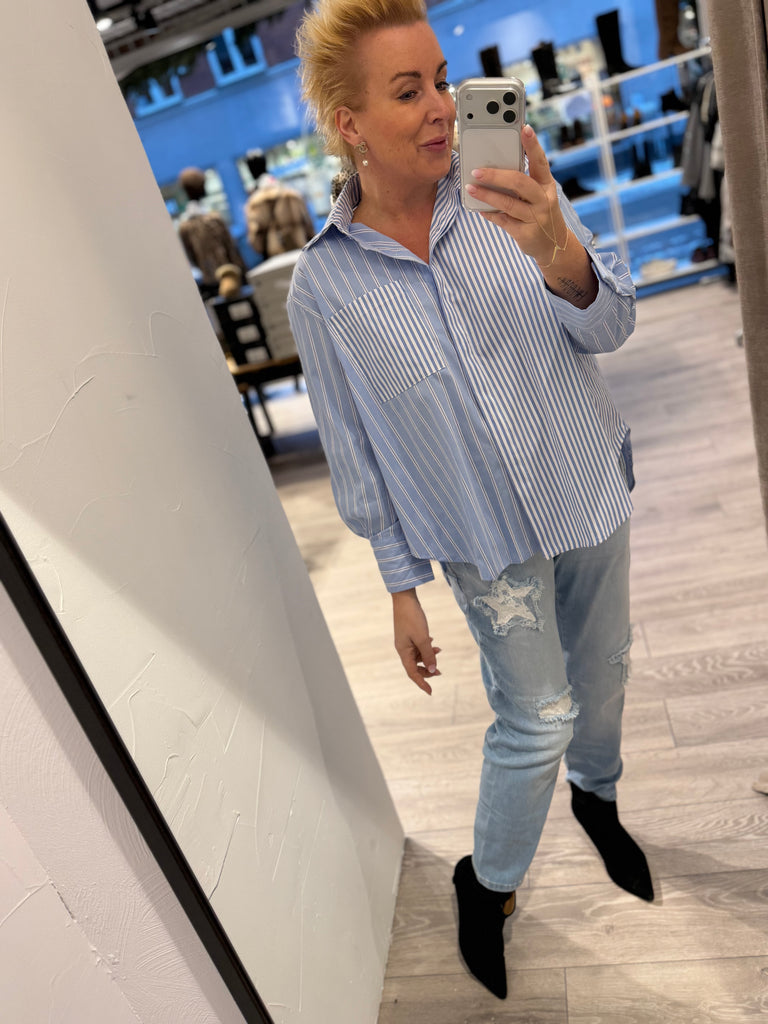 By Engbork Visba skjorte mix stripe