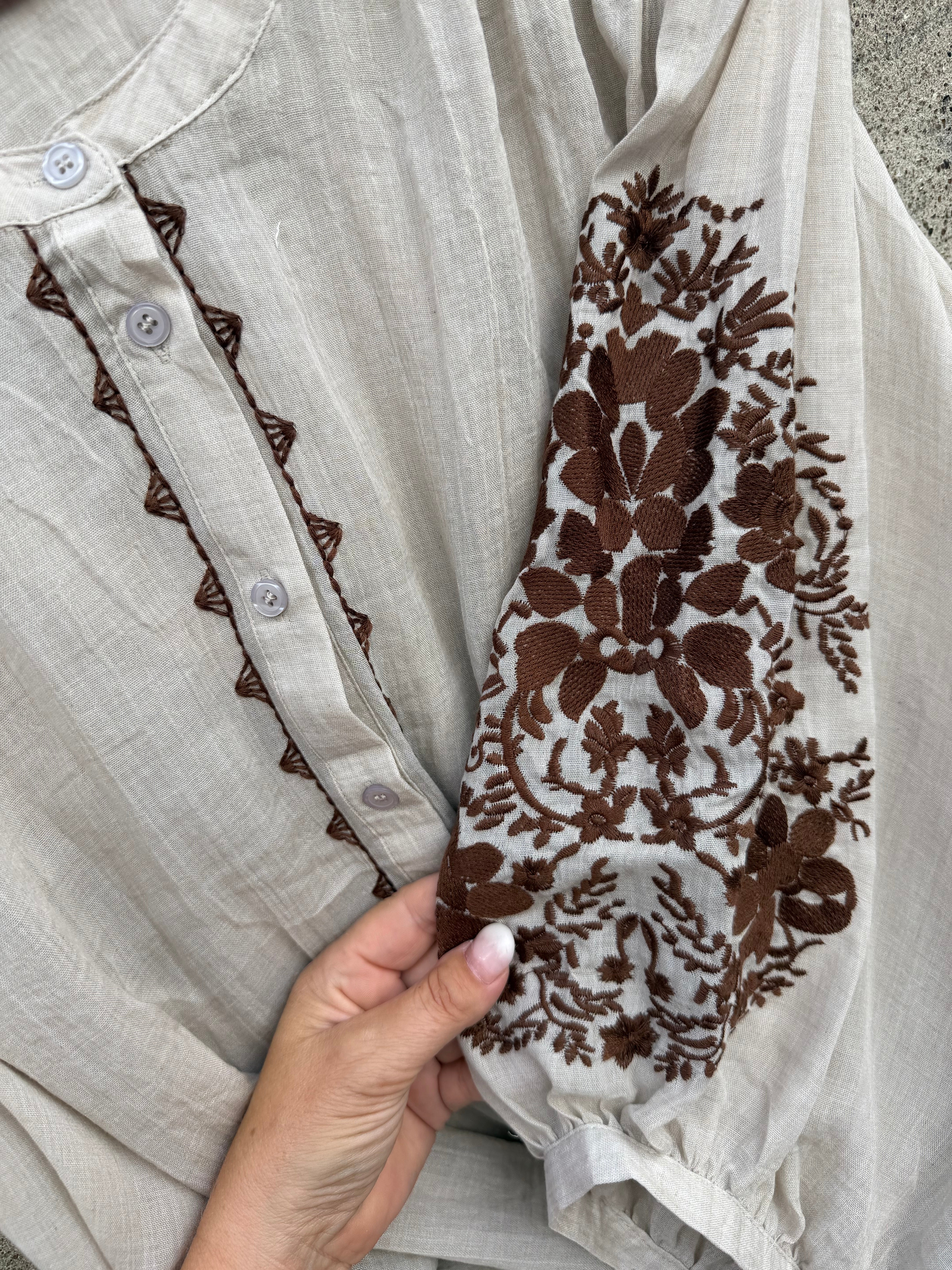 LECOCO 35238 Nicola shirt sand