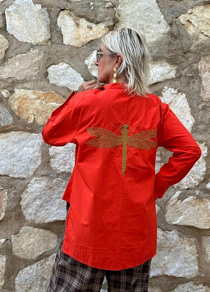Gaspar 2607346 Goa shirt red