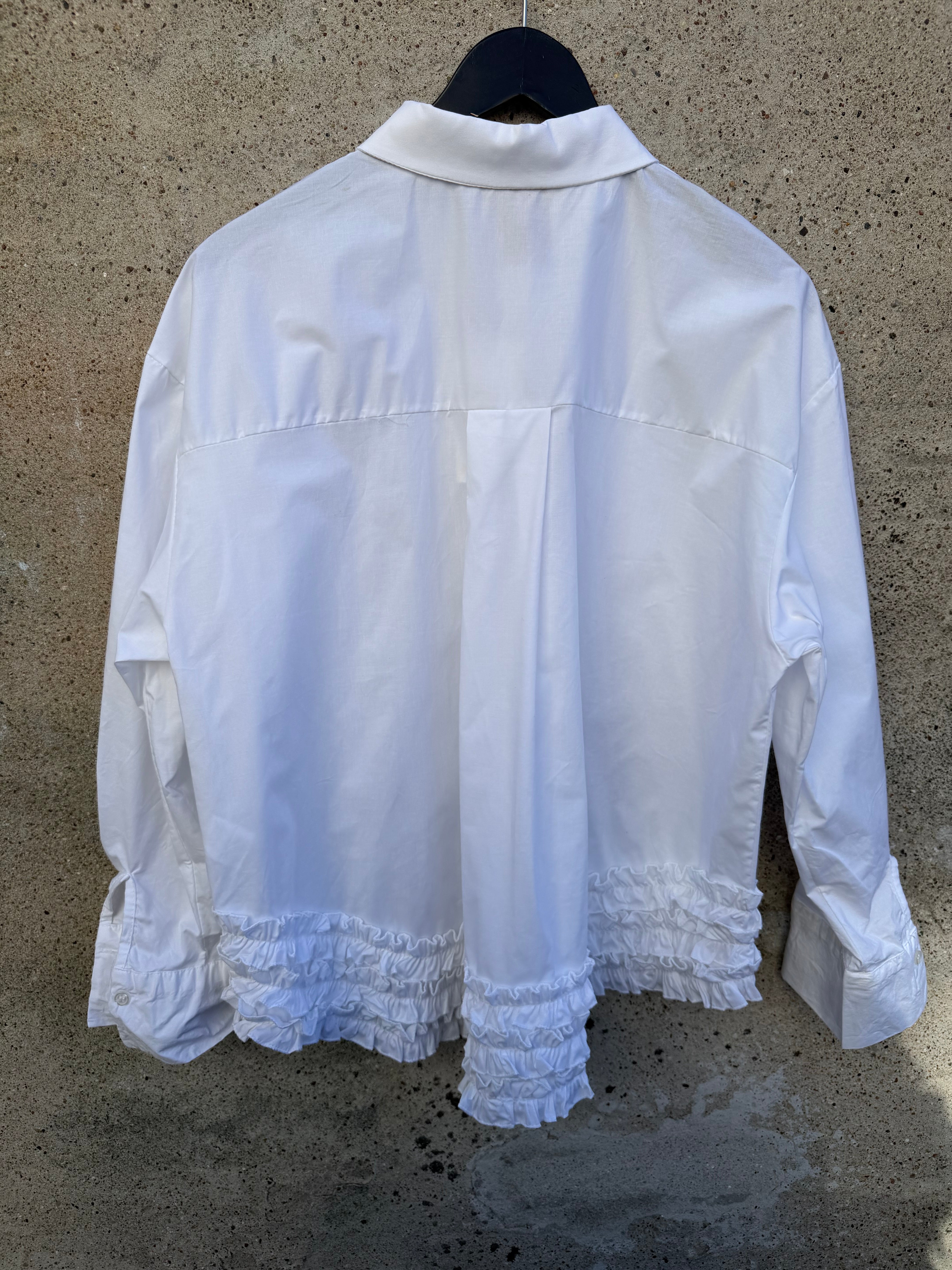 Boho Love B1423 frill shirt white