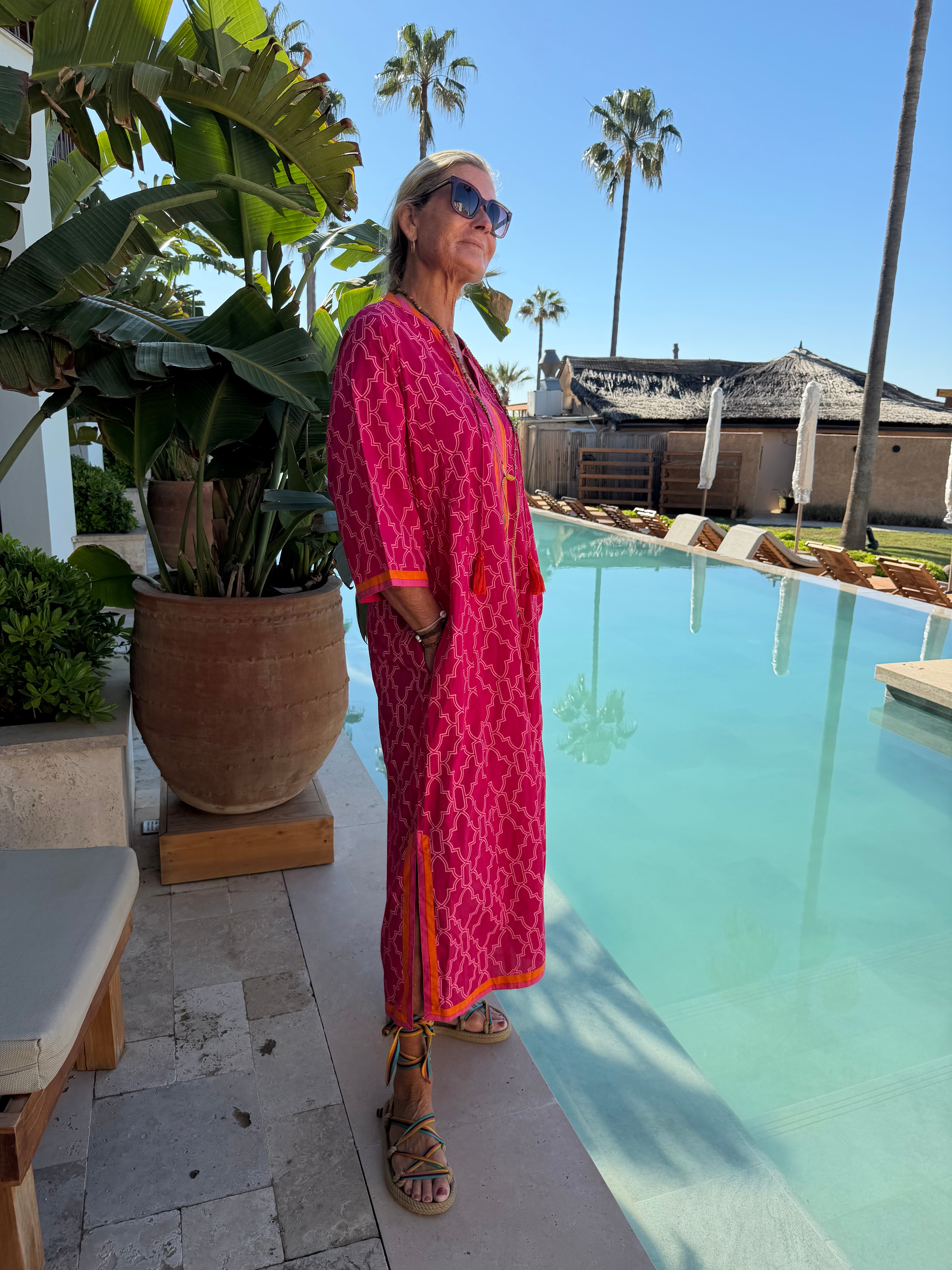 WAUW Tabita dress pink and berry