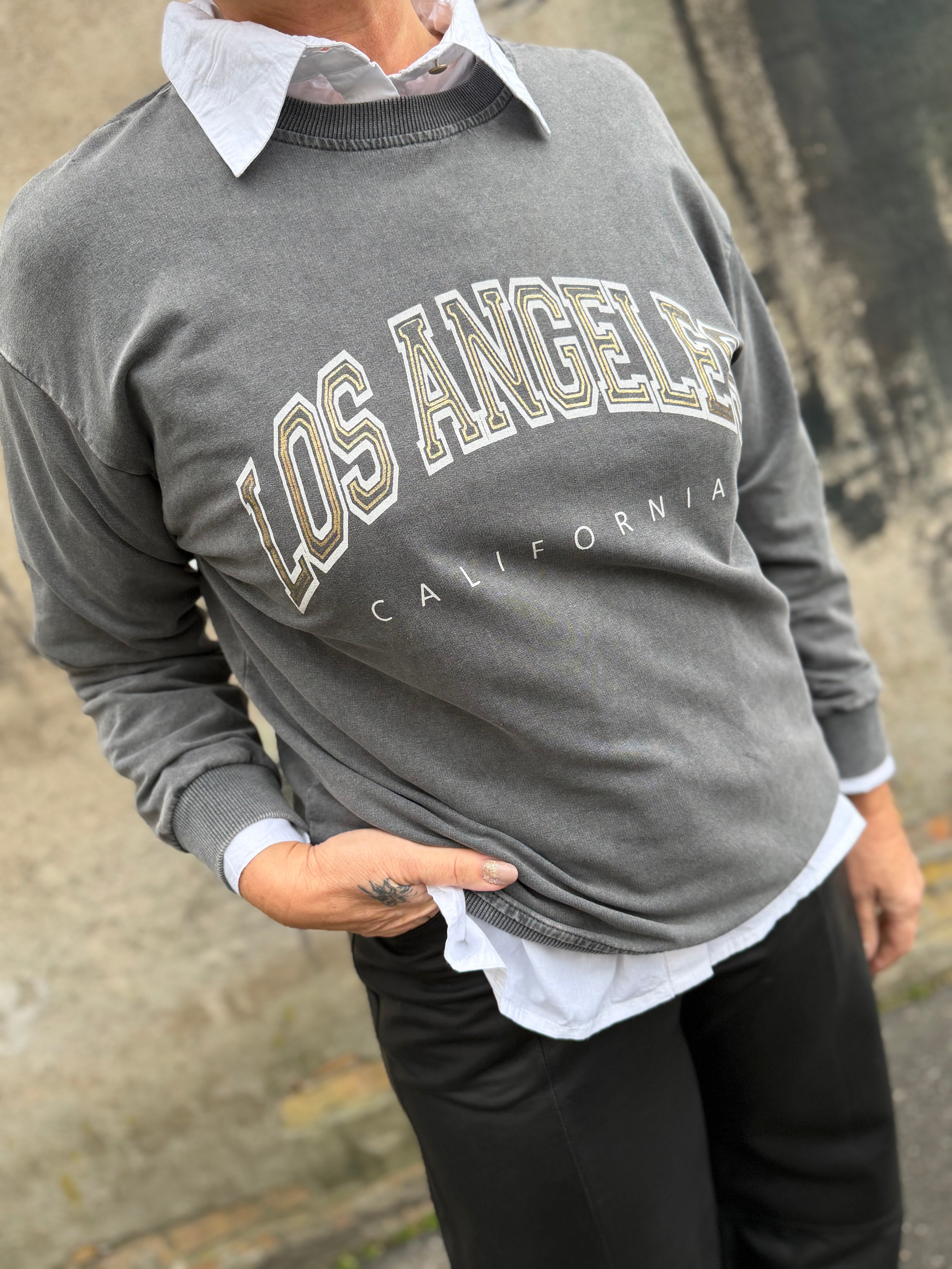 By Engbork Los A sweat blouse grey