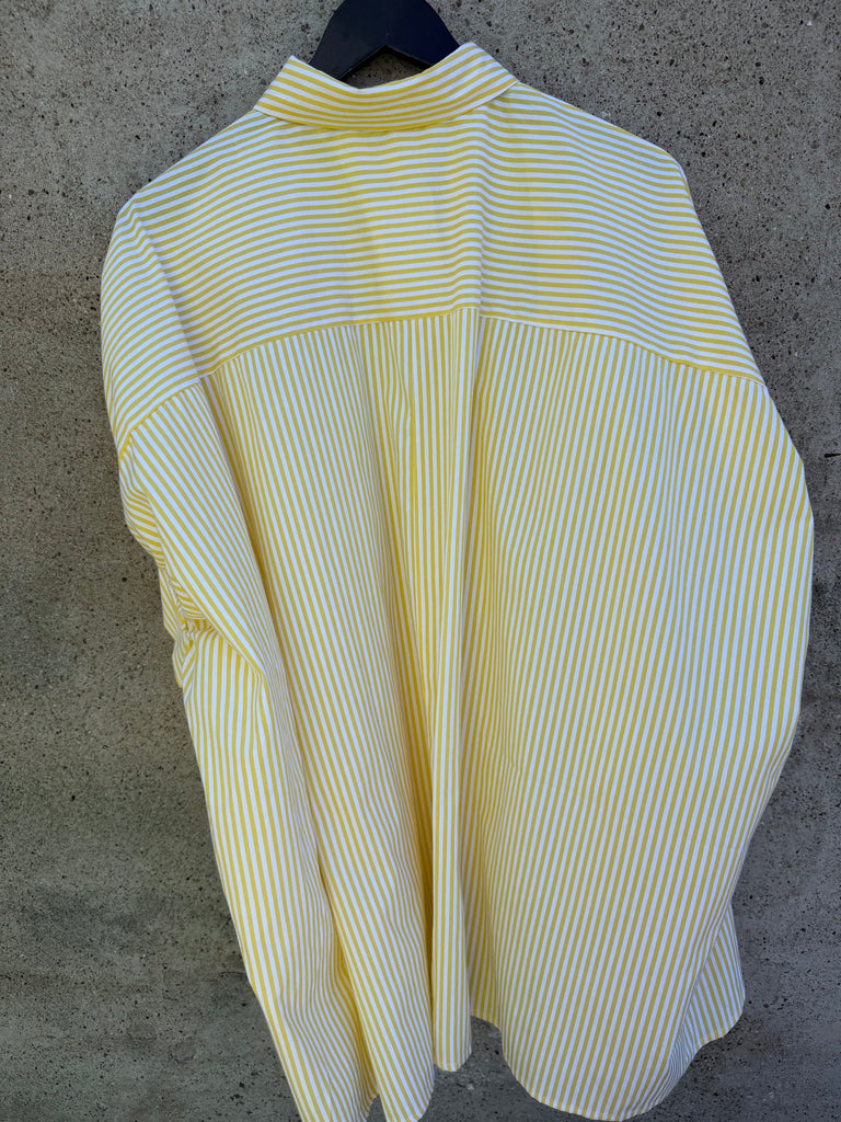 Maui striped shirt palm yellow