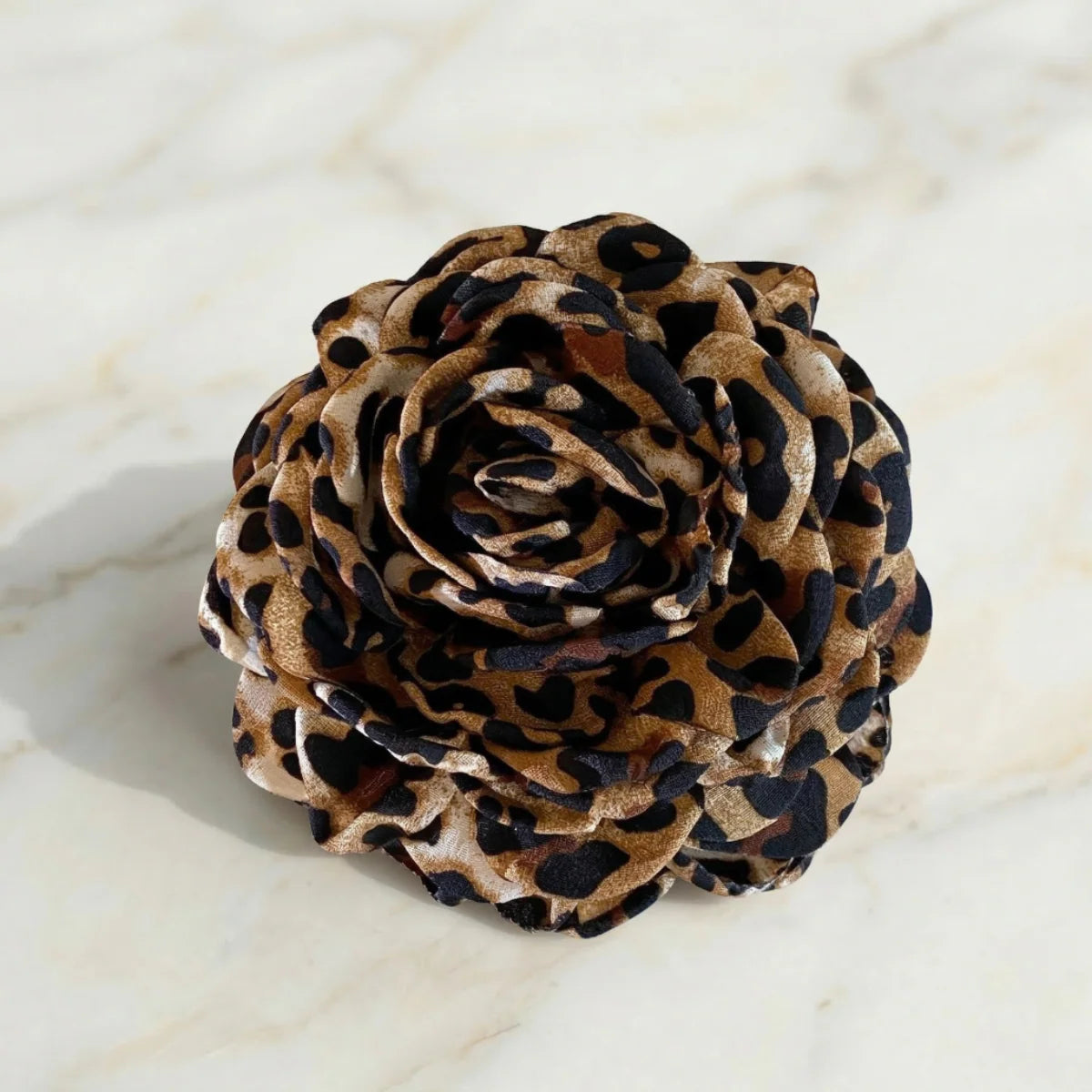 Namiso Hana rose hårspænde small Leopard