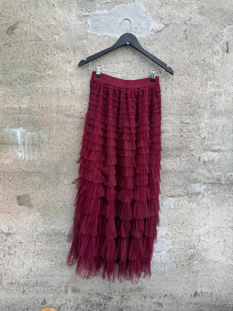 By Engbork Wonder tyl skirt bordeaux