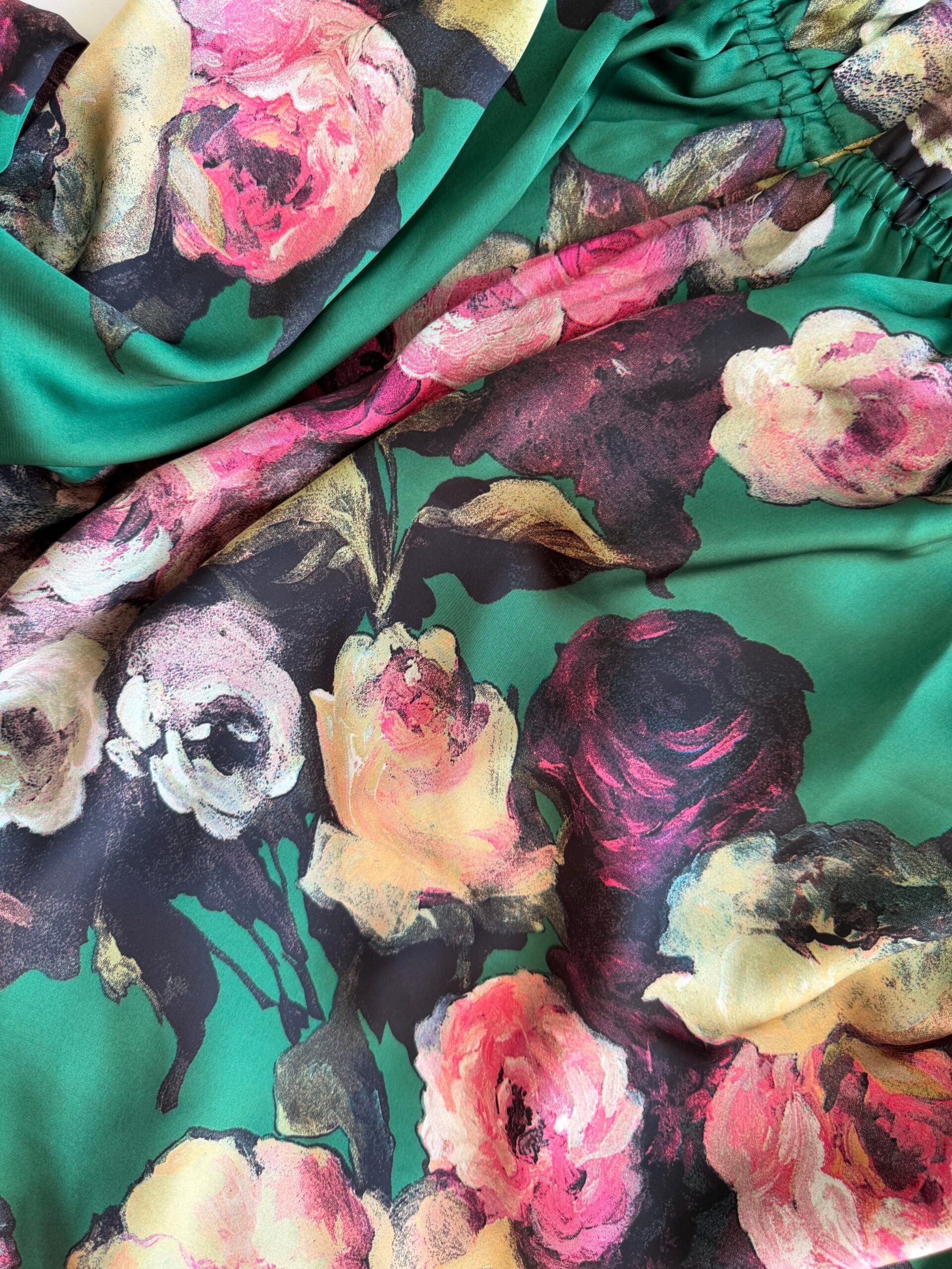 Design By Laerke Elisabeth long dress green bloom