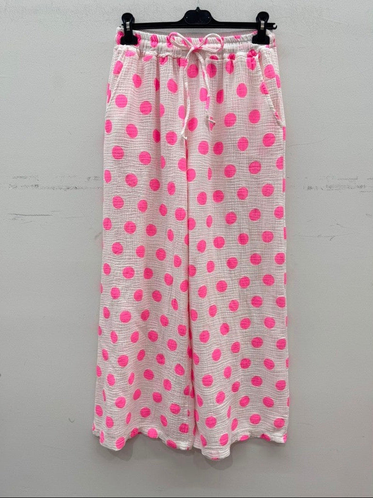 Boho Love B1358 Bomb pants dot pink