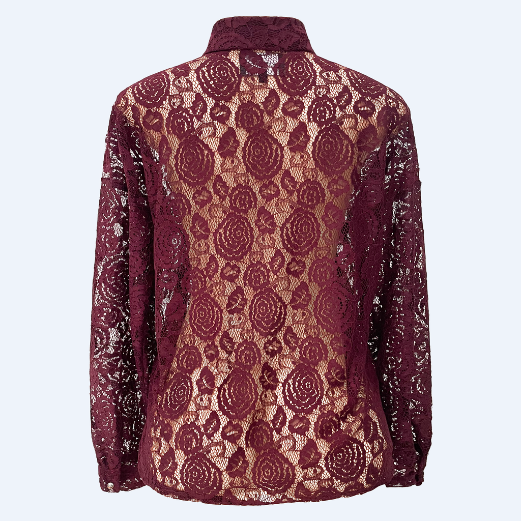 Liberte 22270 Lacy LS shirt bordeaux