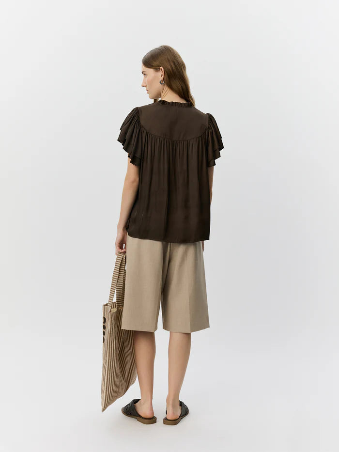 Sofie Schnoor S262190 Lalila frill top brown
