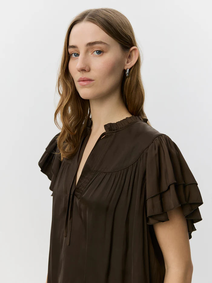 Sofie Schnoor S262190 Lalila frill top brown