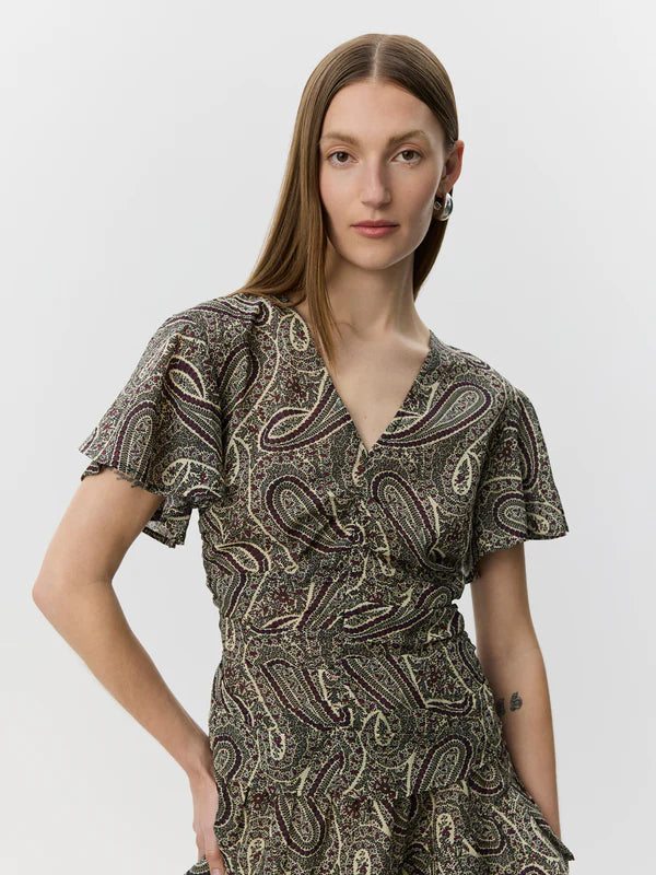 Sofie Schnoor S262400 Leela printet blouse mix paisley