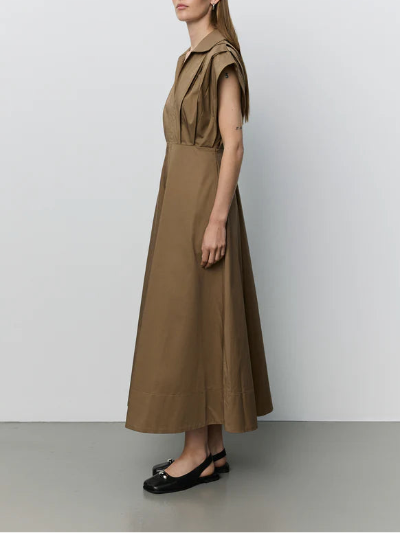 Sofie Schnoor S263181 Minera long dress pleads middle brown