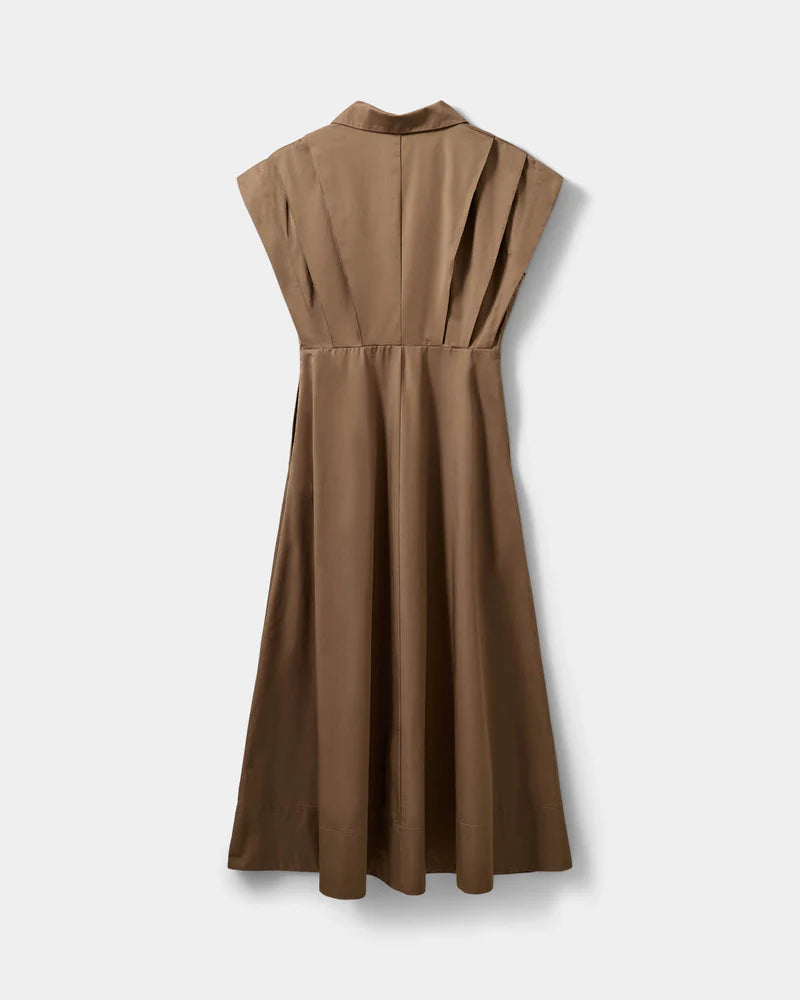 Sofie Schnoor S263181 Minera long dress pleads middle brown