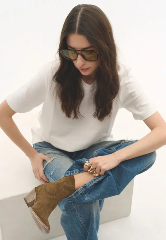 BUKELA Napoli støvle suede wood