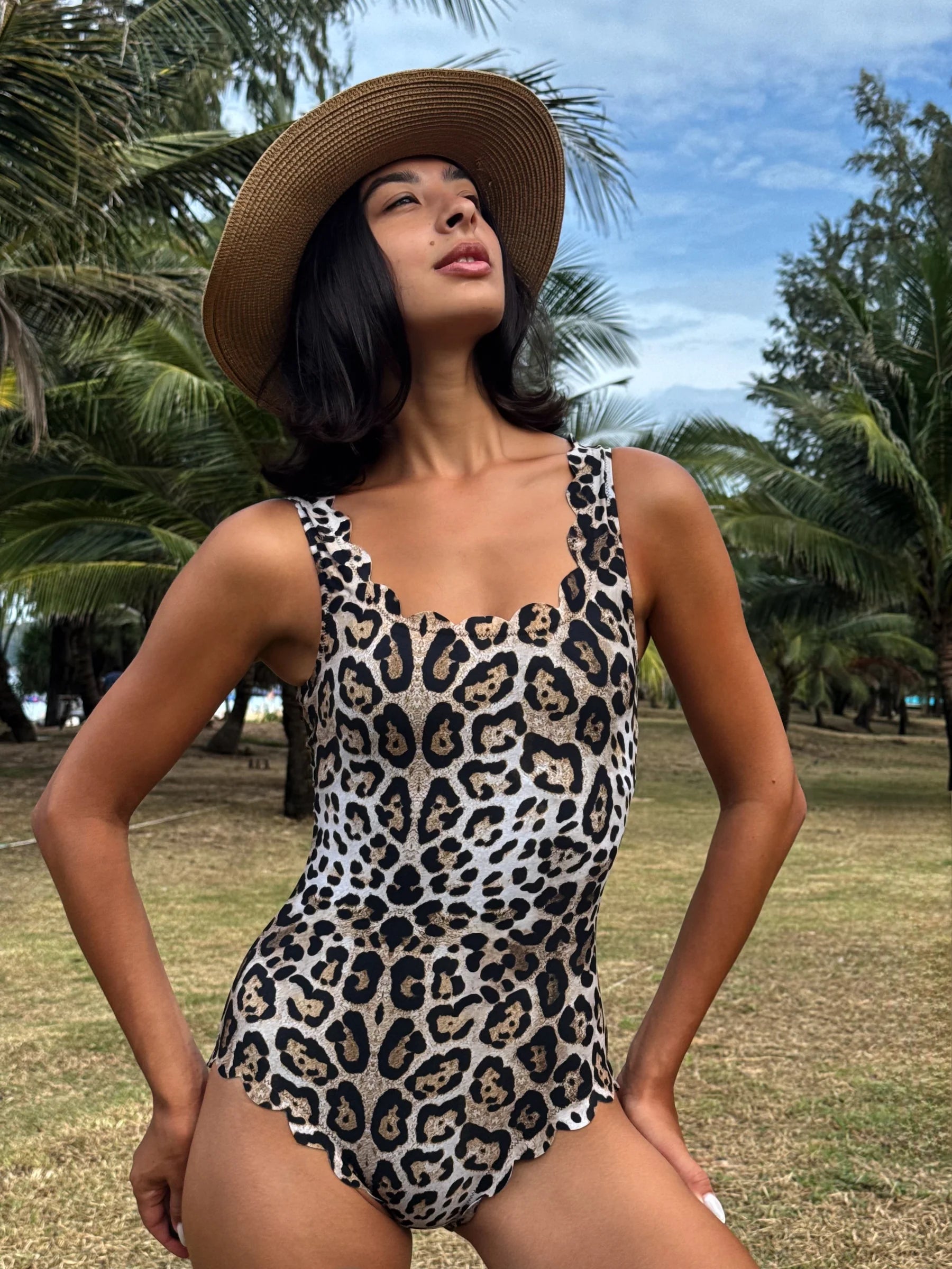 Kaanda swim suit tank cheetah