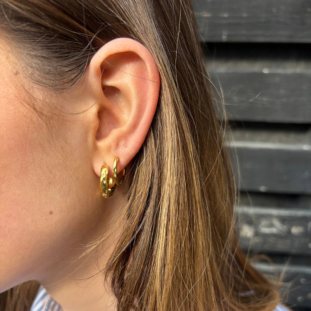 WOLFF jewelry 1145 Rusty mini hoops G