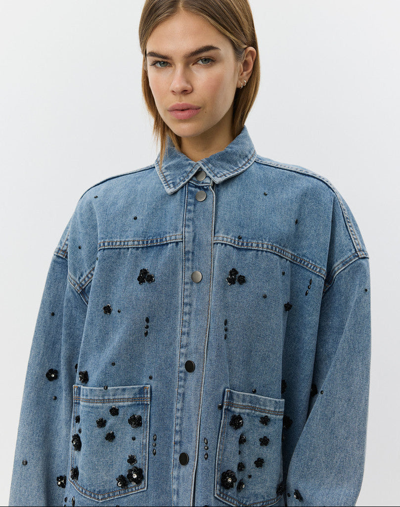 Sofie Schnoor S261320 Amaya boxy jacket denim