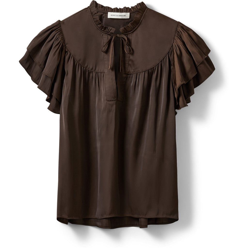 Sofie Schnoor S262190 Lalila frill top brown