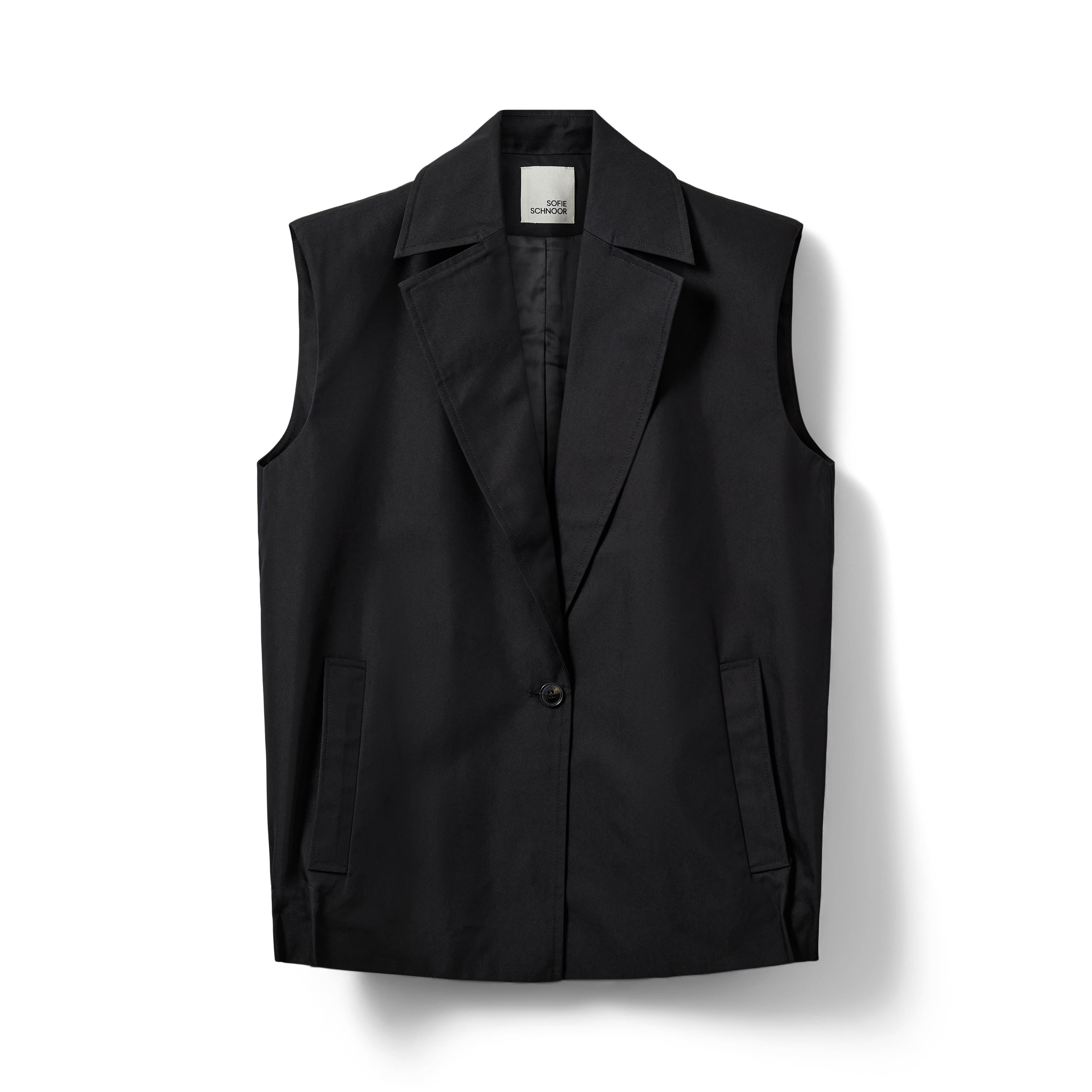 Sofie Schnoor S263277 Lanea pleated hem vest black