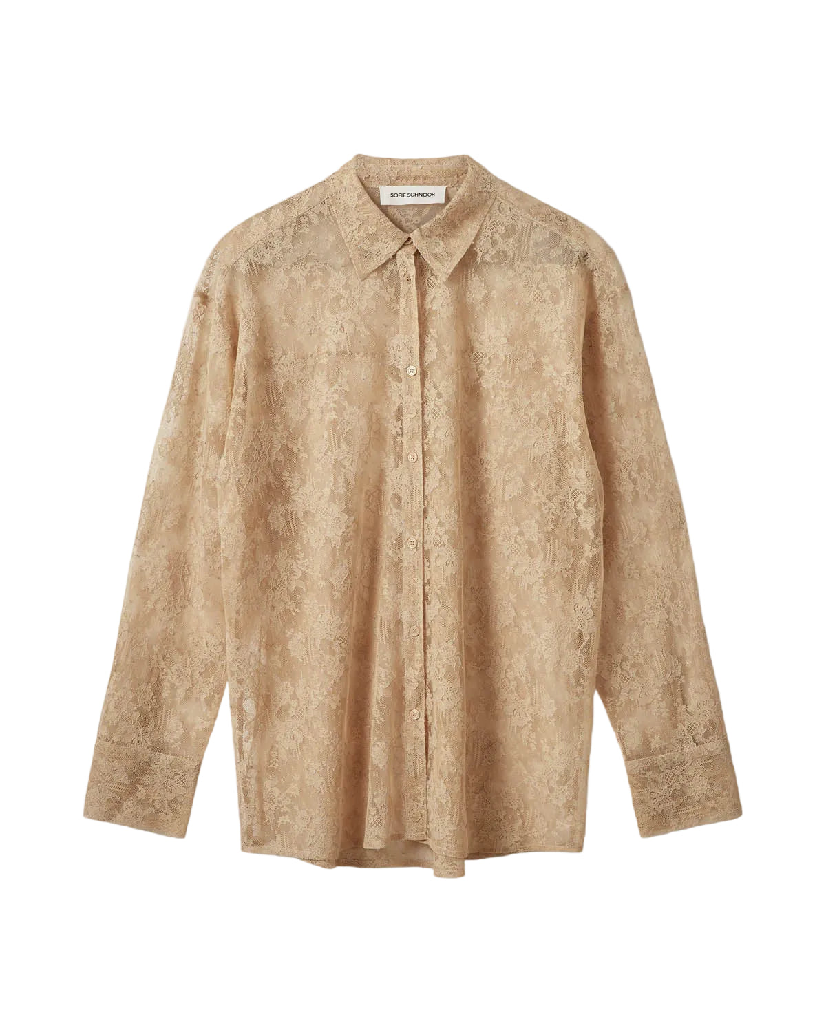 Sofie Schnoor S263295 Sylvine dressed lace shirt sand