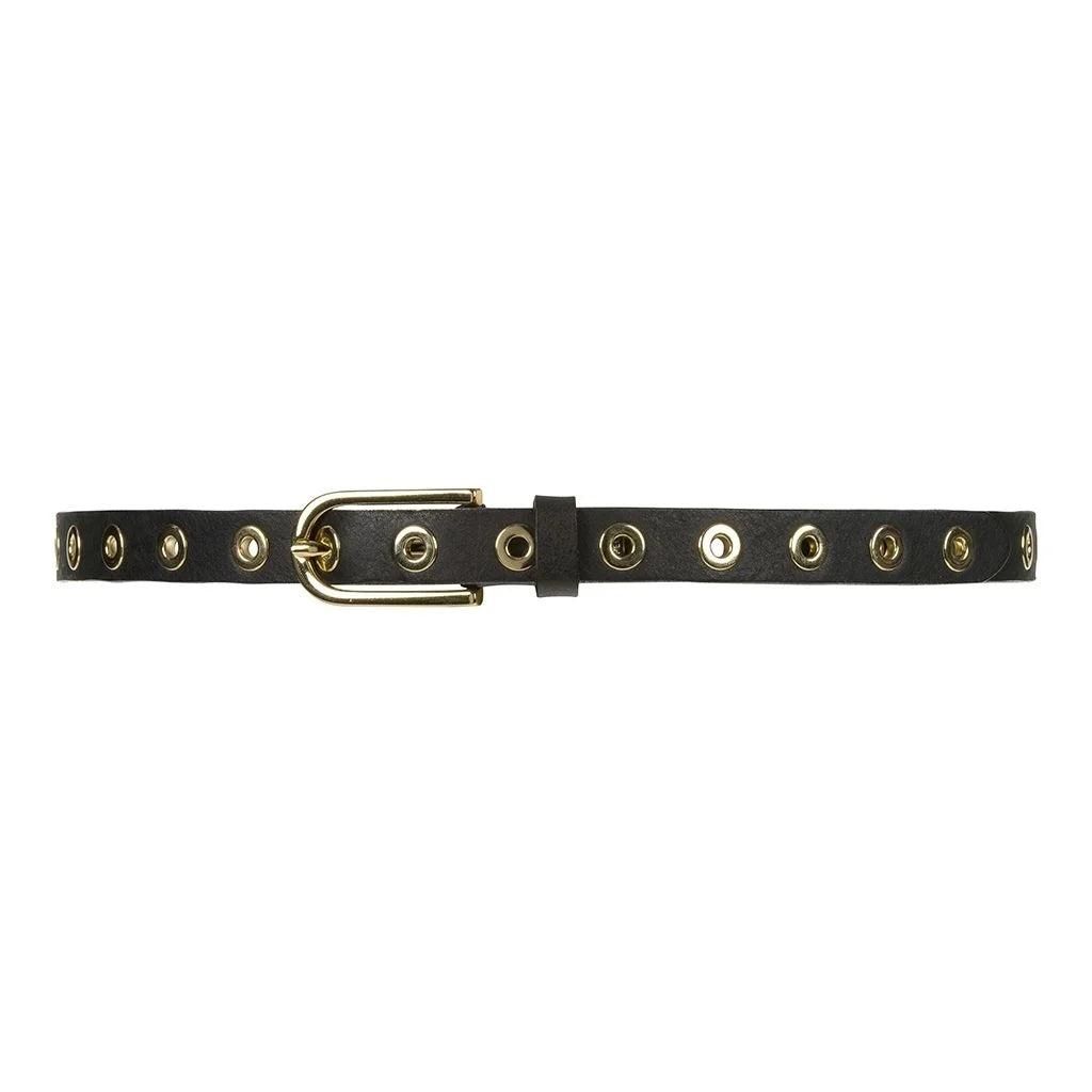 Depeche 11478 Narrow eyelet belt gold