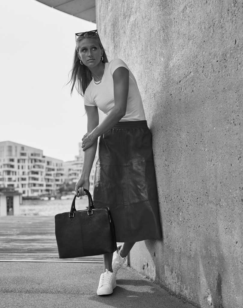 Depeche 50648 Evelyn skirt leather black