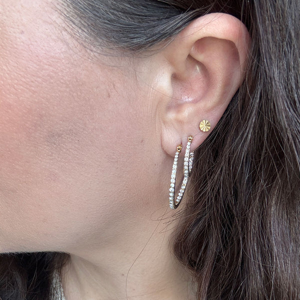 WOLFF jewelry 1238 Tara hoops zirkonia G