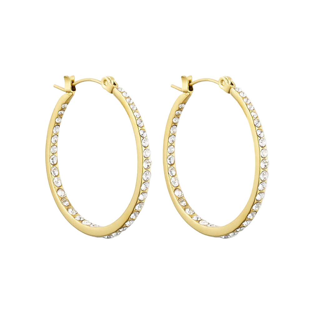 WOLFF jewelry 1238 Tara hoops zirkonia G