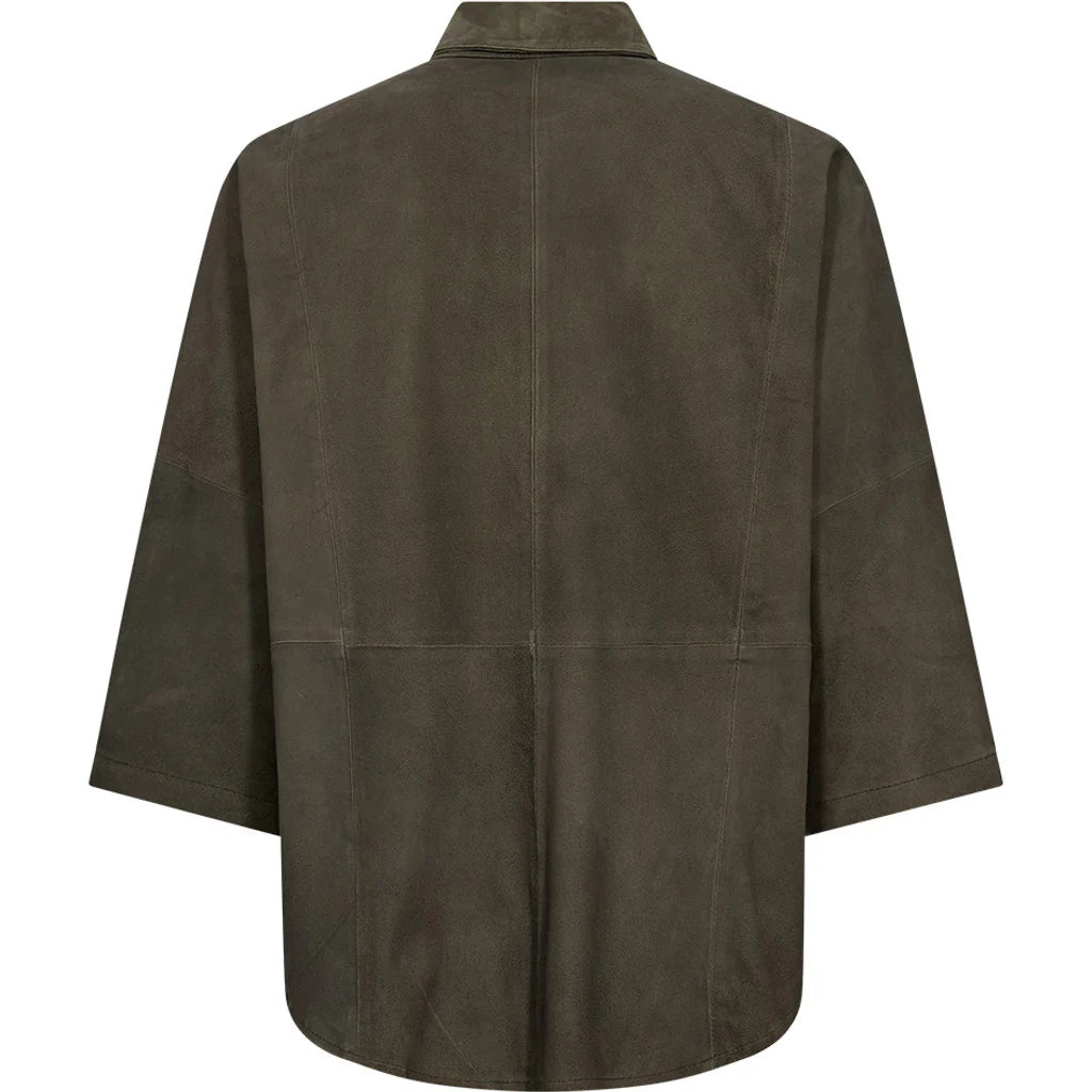 Depeche 51412 Tenna shirt suede khaki