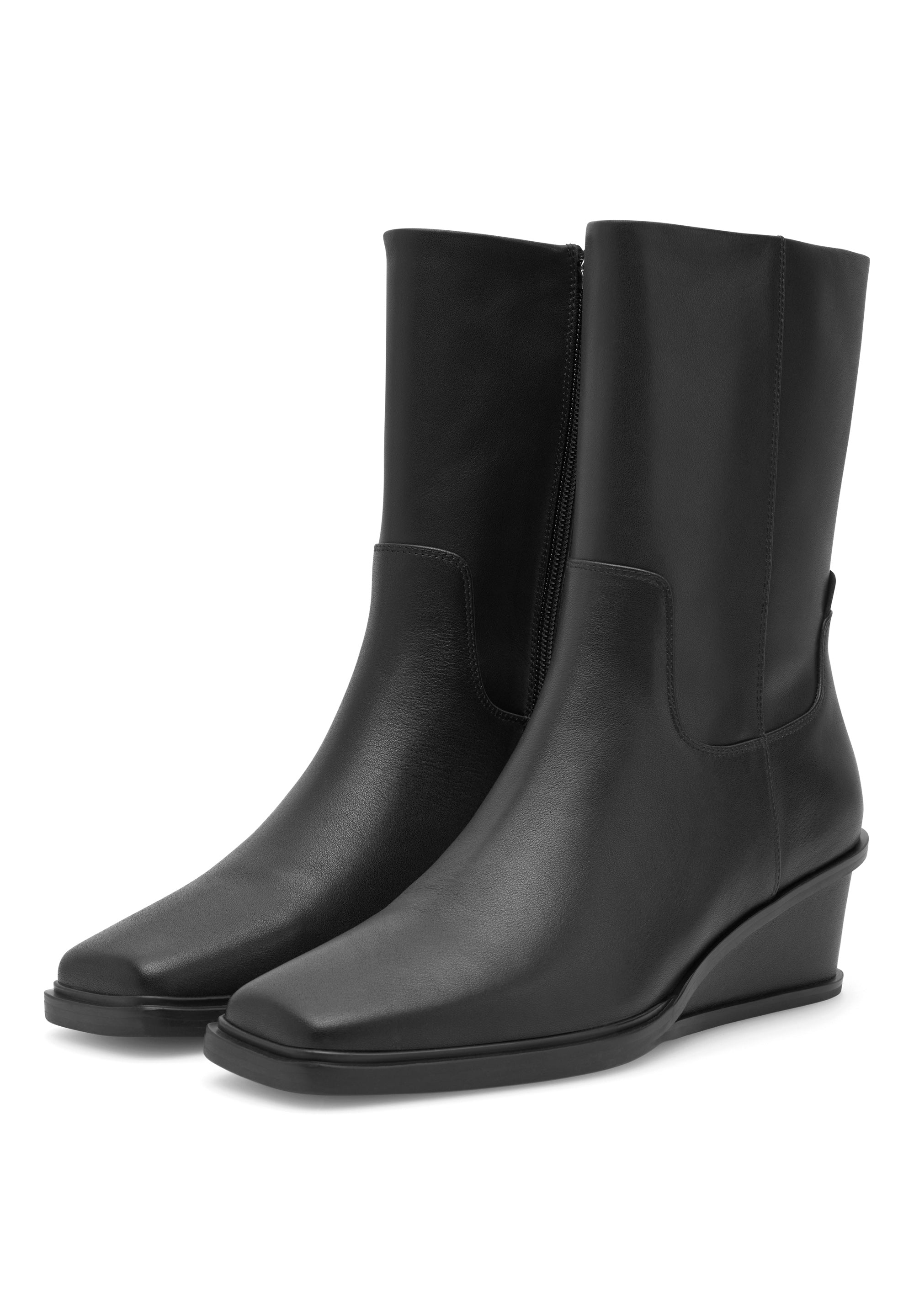 Woden WS184 Ann leather støvle black