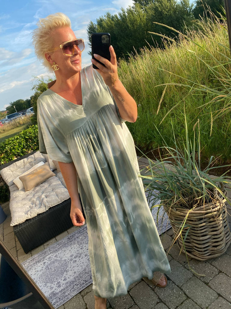 Boho Love B1251 Batik kjole Olive