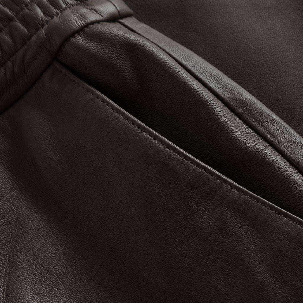 Depeche 50646 Belle leather pants chocolate