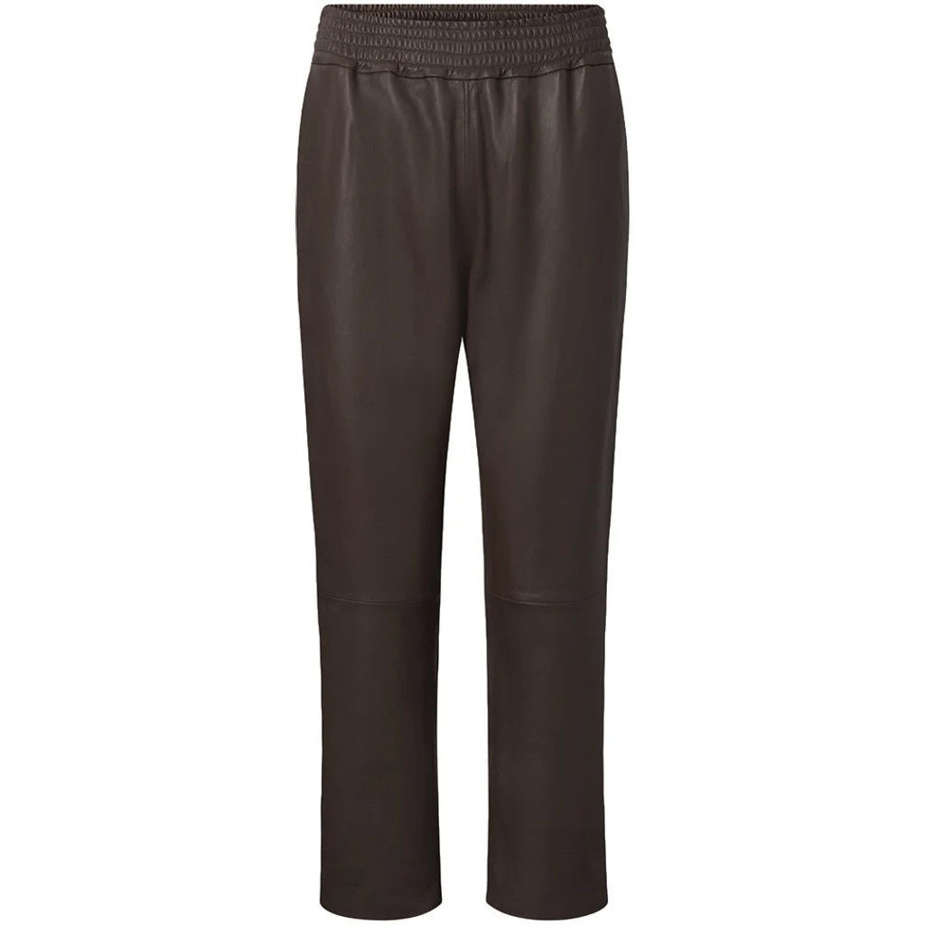 Depeche 50646 Belle leather pants chocolate