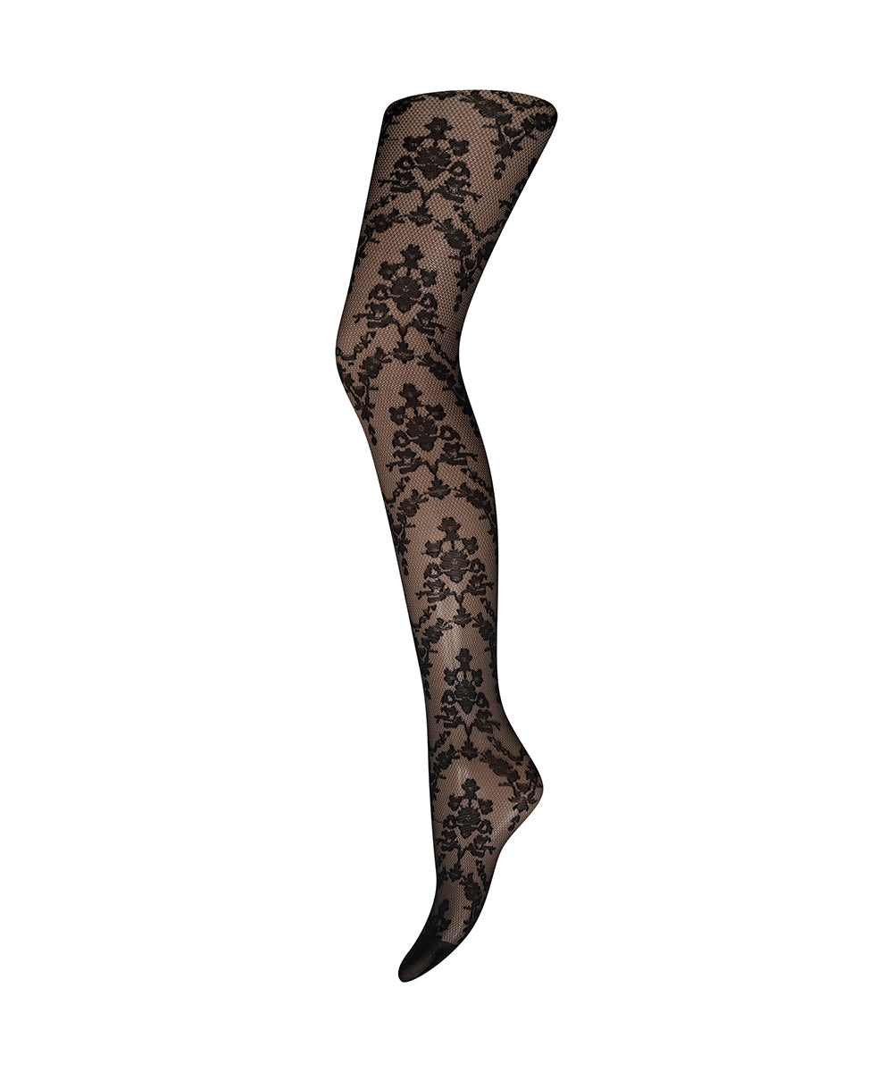 Decoy 16041 tights floral 30 den black