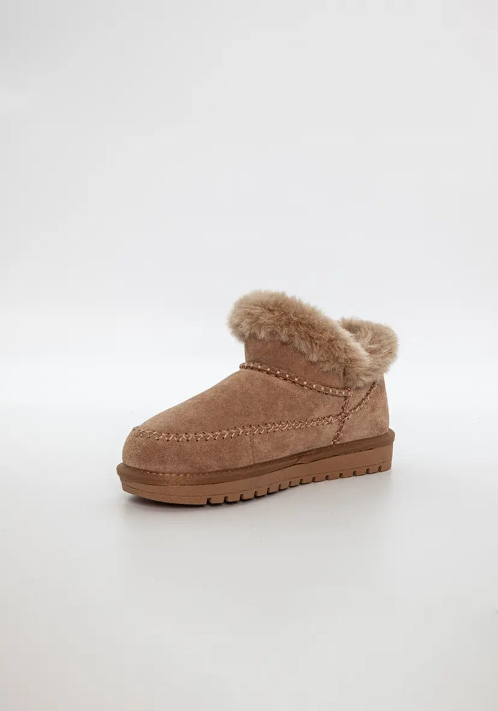Duffy 73-05801 short teddy boots taupe