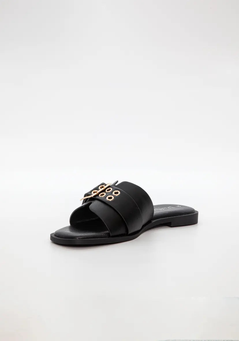 Duffy 9721358 Sciabani uno slip in black