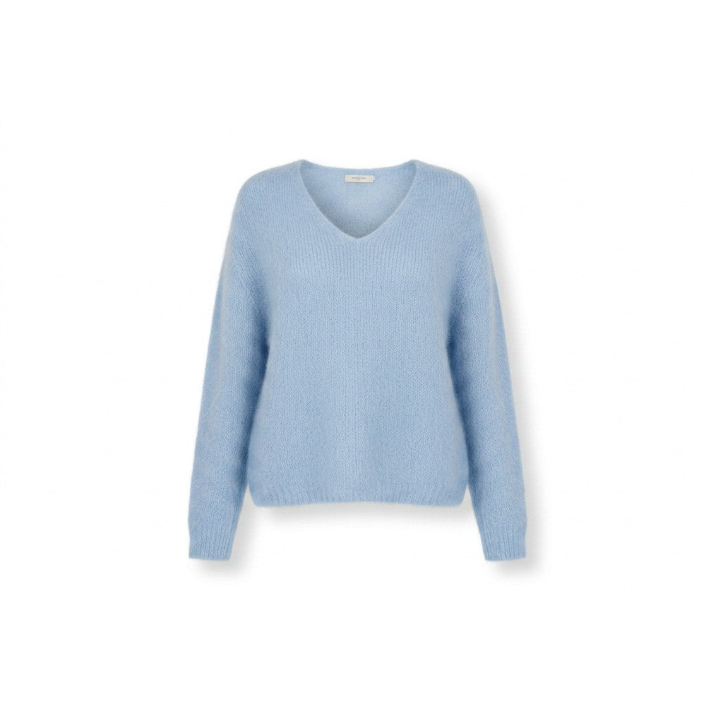 OM-HU 2616 Mona mohair knit light blue