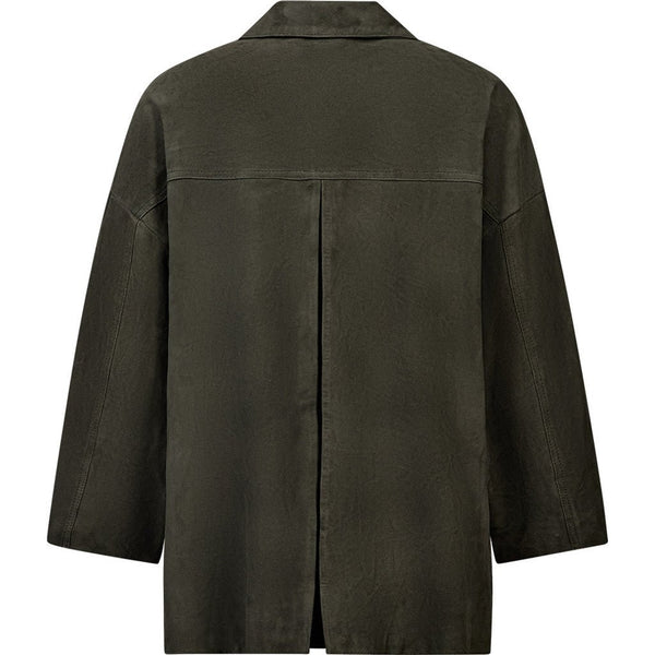 Depeche 51426 tonja oversize shirt suede khaki